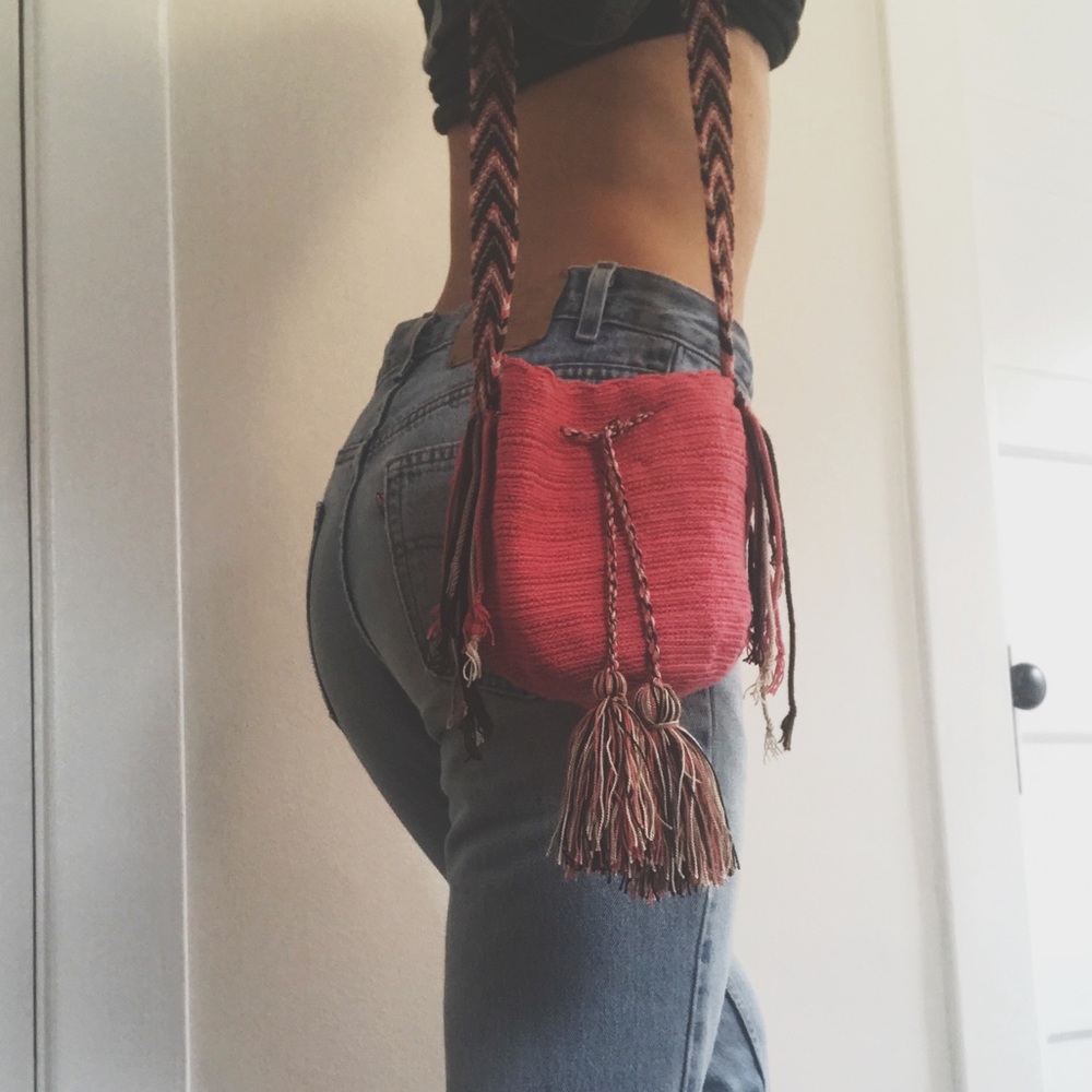 Small Handwoven Wayyu Bucket Bag